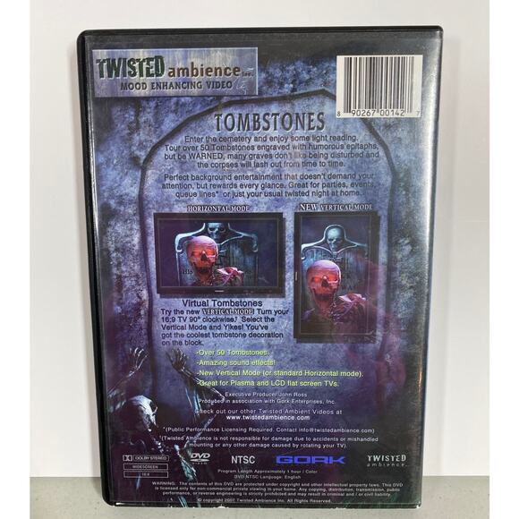 Tombstones Humorours Epitaphs Interrupted by Undead Occupants Halloween DVD - Picture 2 of 6